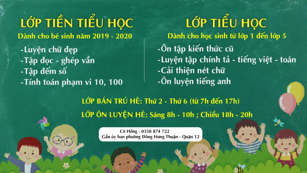 Khoá Tiền tiểu học quận 12